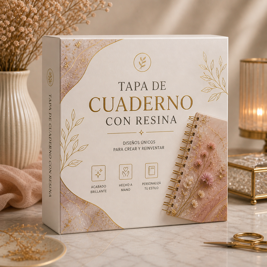 TAPA DE CUADERNO DE RESINA