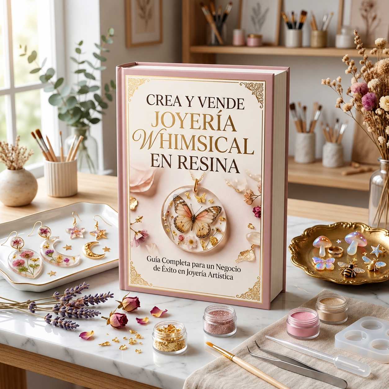 Aprende joyería en resina whimsical en 24HS — Guía para principiantes + 6 bonos